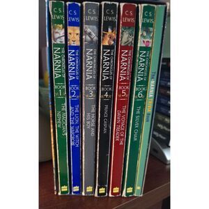 The Chronicles of Narnia 8-Book Box Set + Trivia Book Paperback - Gently used